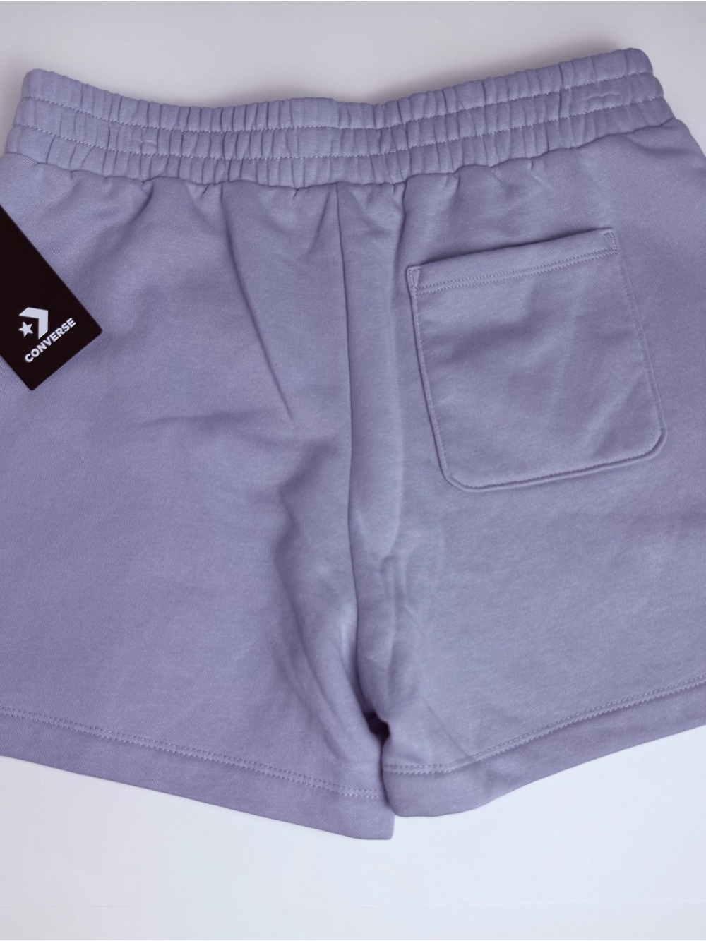 Converse Women's Lavender Elastic Waist Lounge Shorts